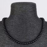 Halskette aus schwarzer Achat